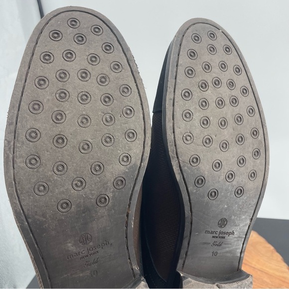 Marc Joseph Mens Dowing St Black Nubuck/Brown Oxford Dress Shoe Size 10 Medium main image 6